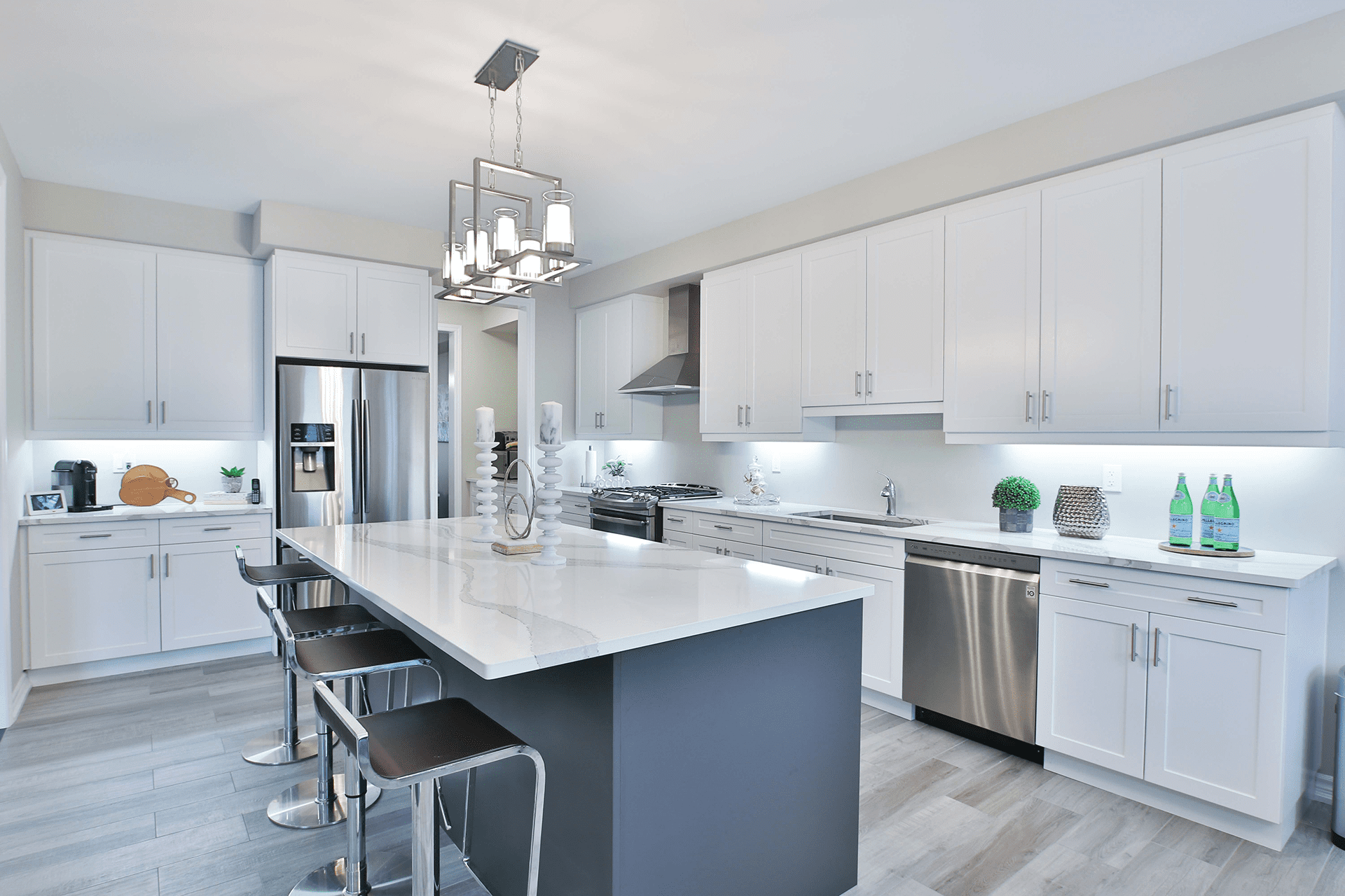 Kitchen project completed by Bluestone Construction Cardiff